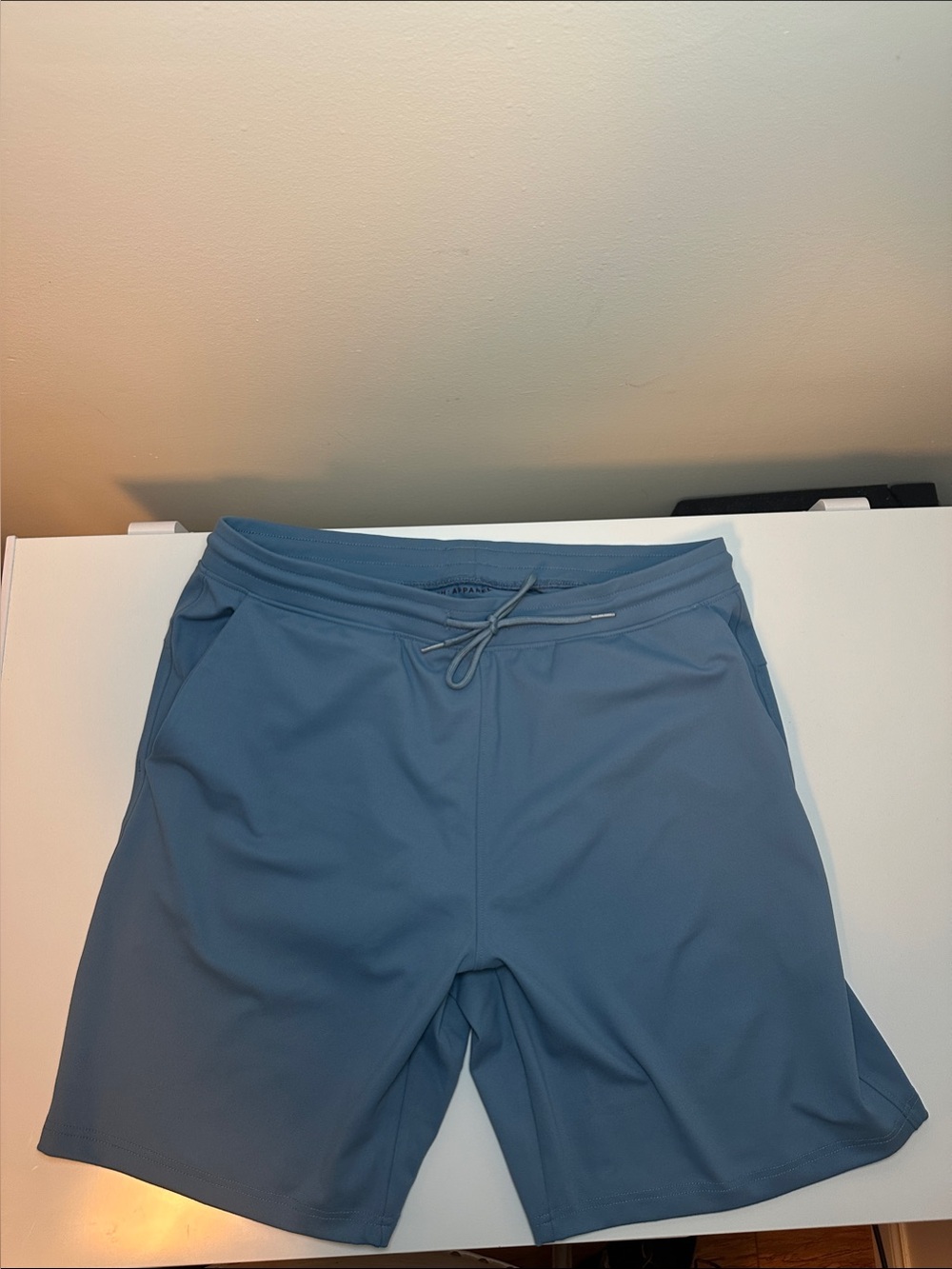 Men's Projek Raw Tech: Apparel Flat Front Drawstring Stretch Shorts Dusty Blue